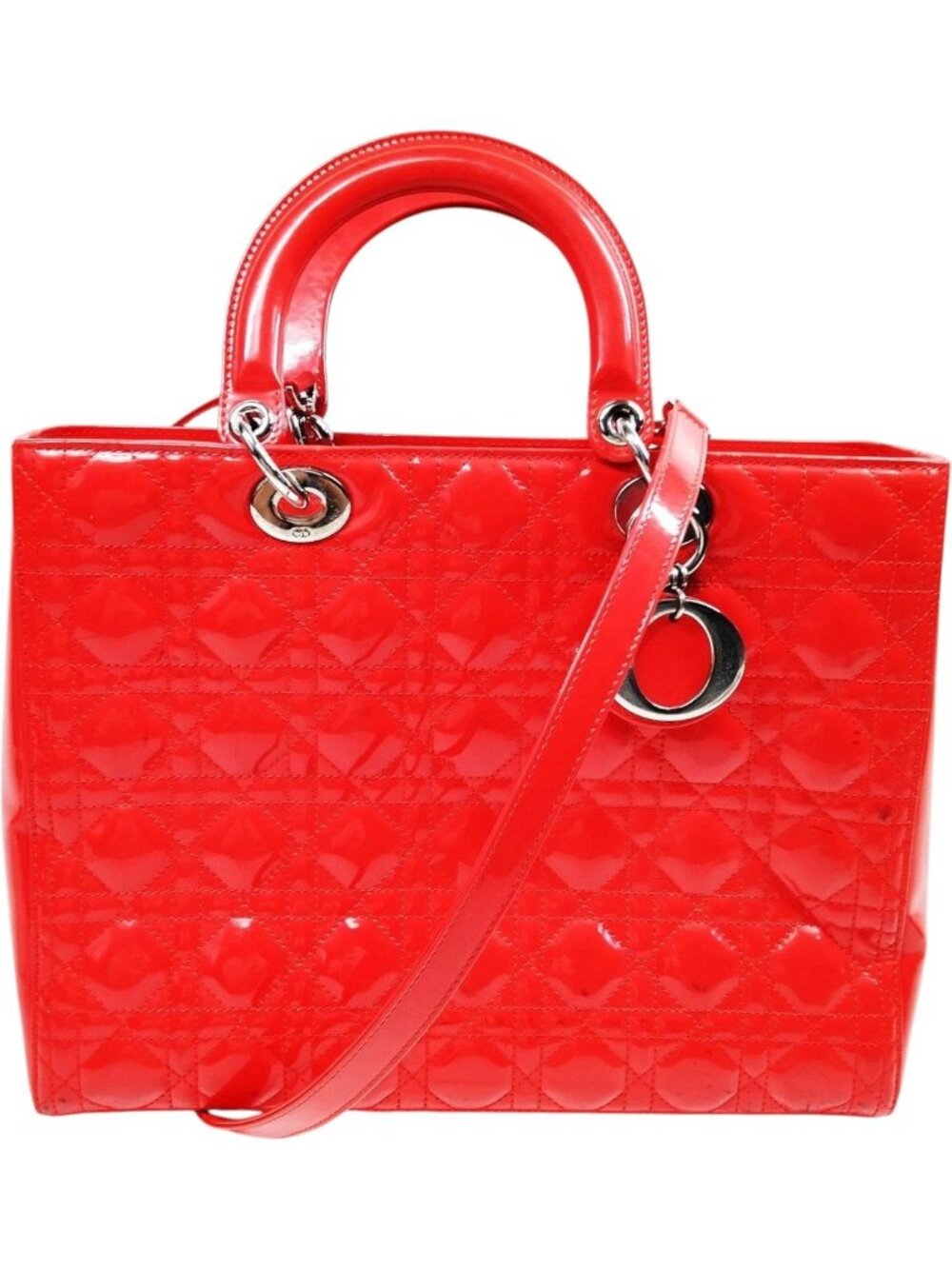 546768CR T6 Christian Dior Crossbody Bag Red Leather